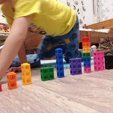 Mathematics Linking Cubes – 100 pcs Counting & Stacking Set