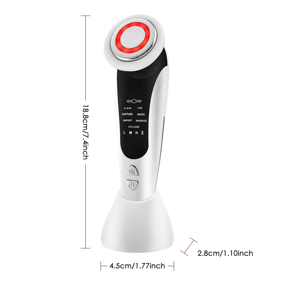 7-in-1 Face handheld device – Multi-Head Skincare Tool