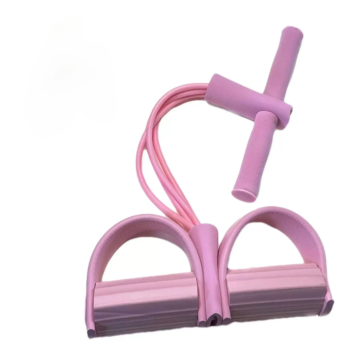 Home workout with pedal resistance band