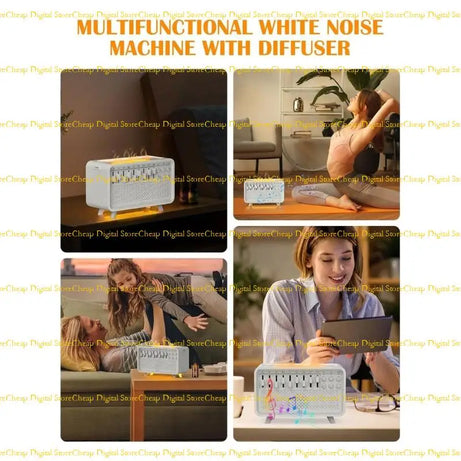 CalmiWave White Noise Diffuser – Speaker, Humidifier & Night Light