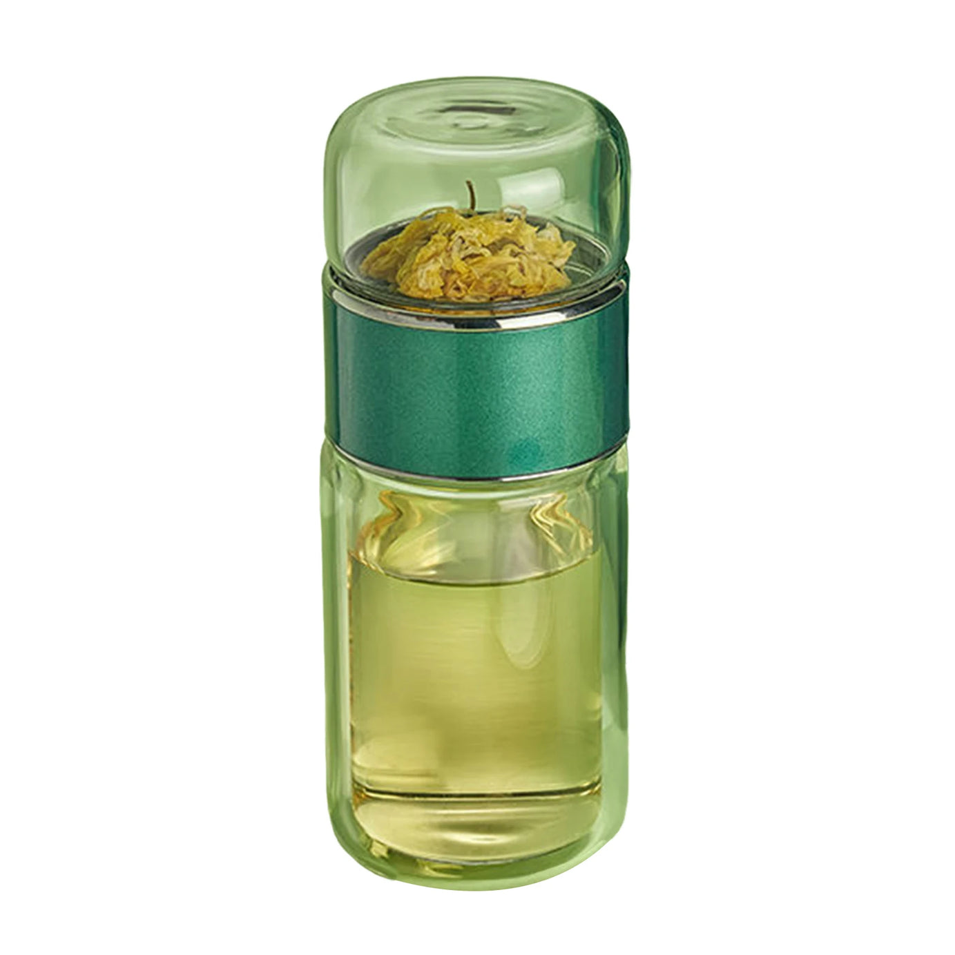 Glass Tea Infuser Bottle – Double Wall Portable Tumbler