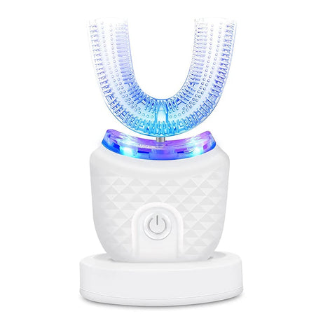 ToothLove™ 360° Ultrasonic U-Shaped Wireless Toothbrush – Automatic Silicone Whitening Brush Kit