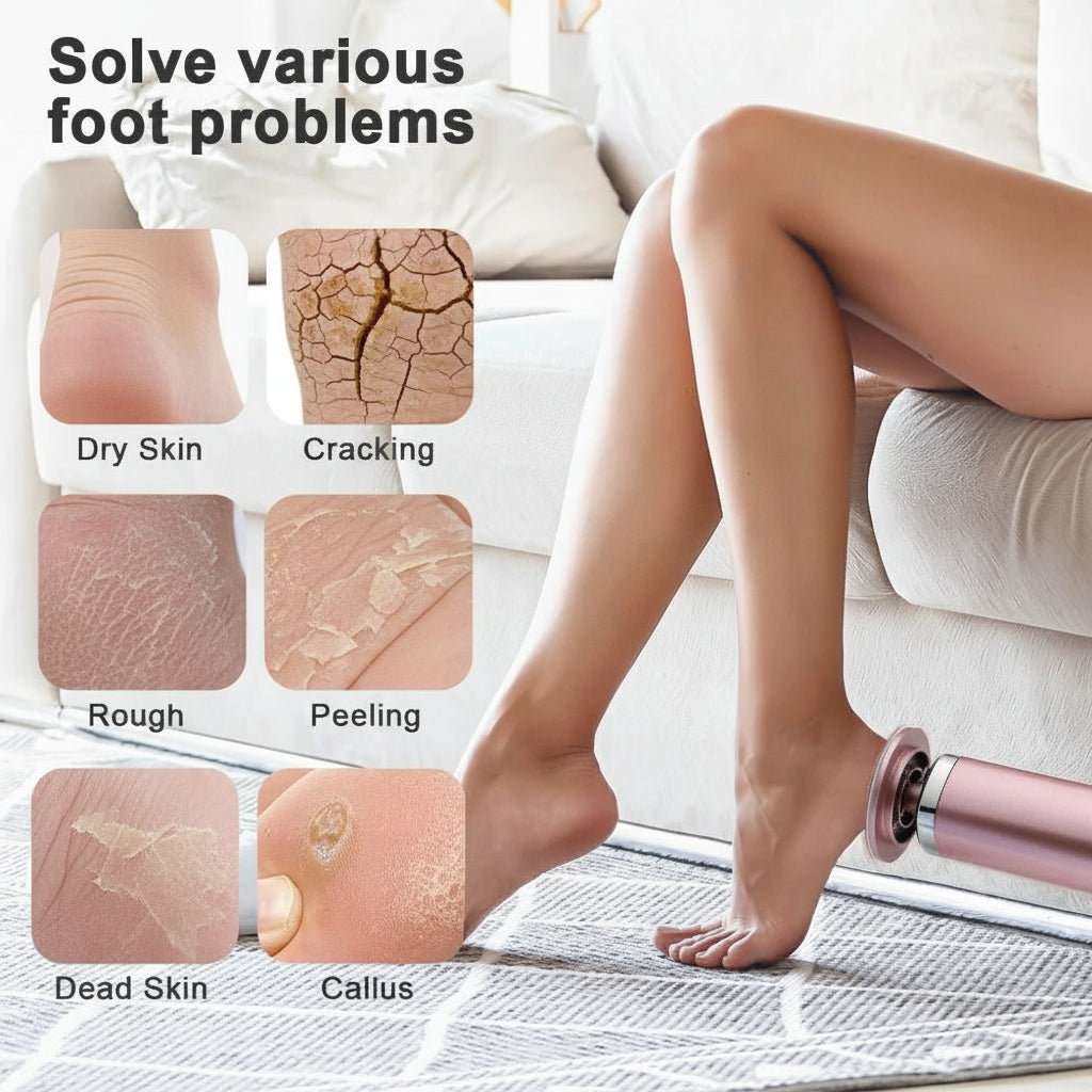 Beauty™ Electric Foot File – High-Power Callus Remover for Smooth Heels, Cracked Skin Treatment & Full Pedicure Care Se