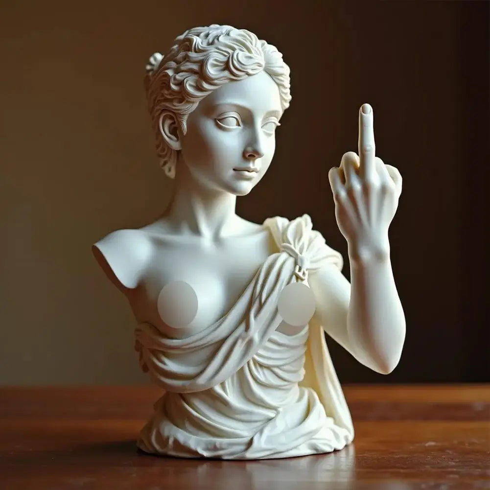 RebelGoddess Statue – Funny Resin Ornament with Unique Design
