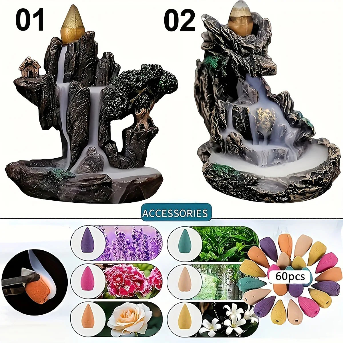 Incense burner — side angle