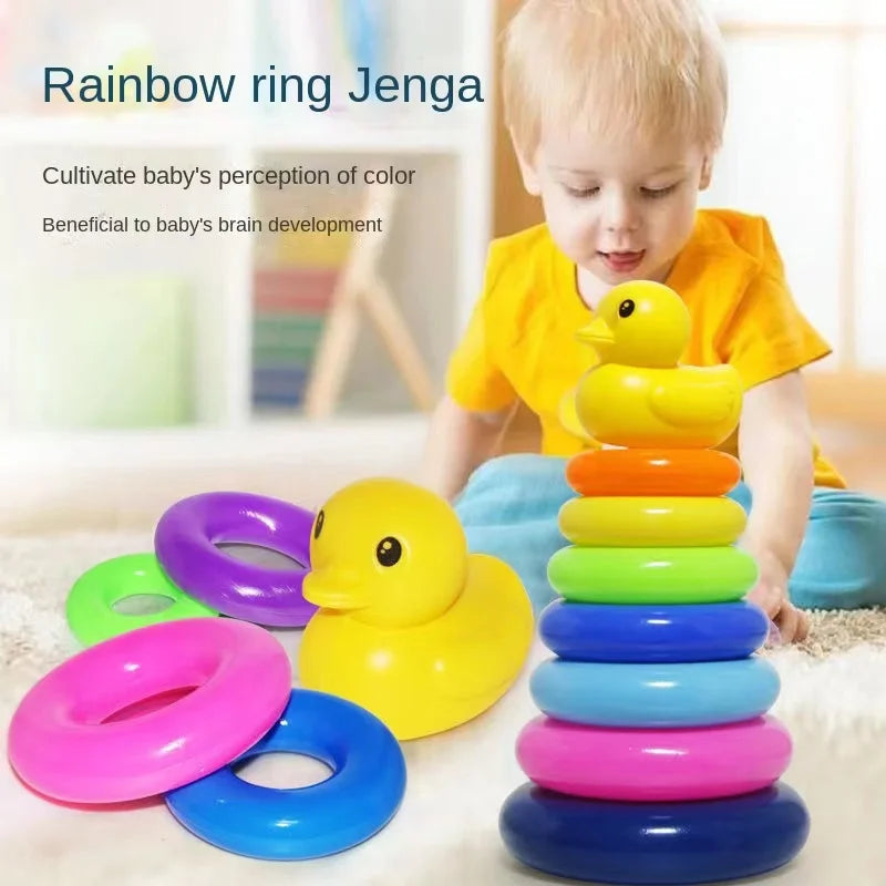 Rainbow Stacking Rings – Early Education Toy