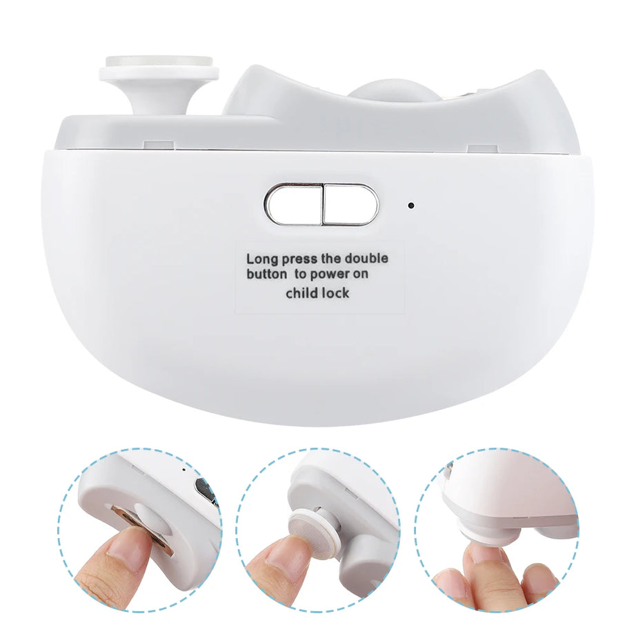 Rotatable Electric Nail Clipper – Baby & Adult