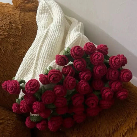 Rose Bouquet Crochet Blanket – DIY Kit
