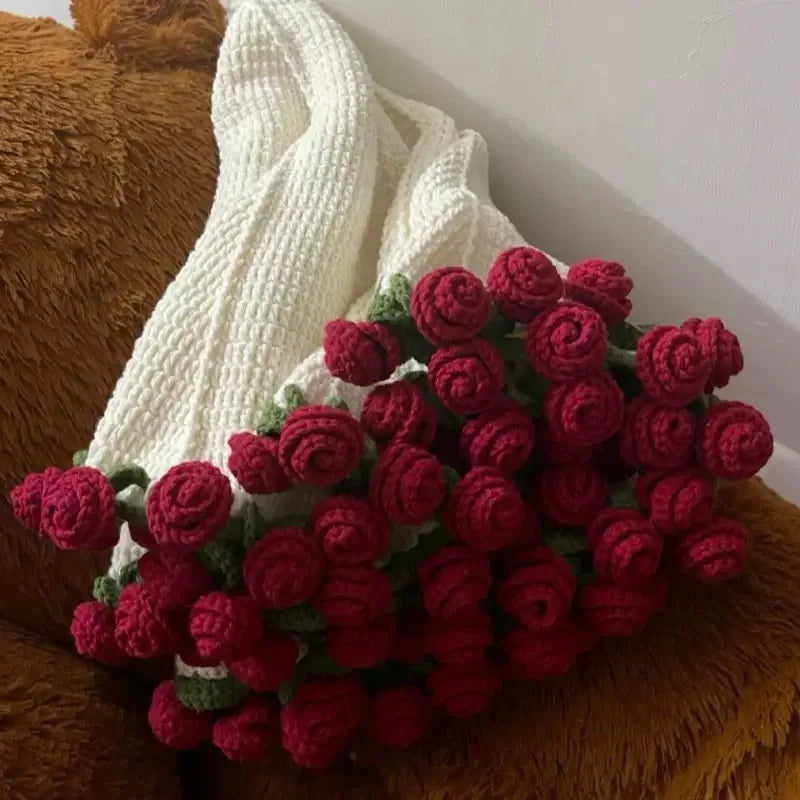 Rose Bouquet Crochet Blanket – DIY Kit