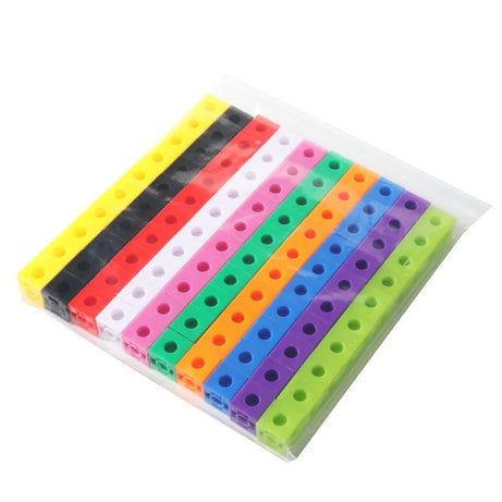 Mathematics Linking Cubes – 100 pcs Counting & Stacking Set