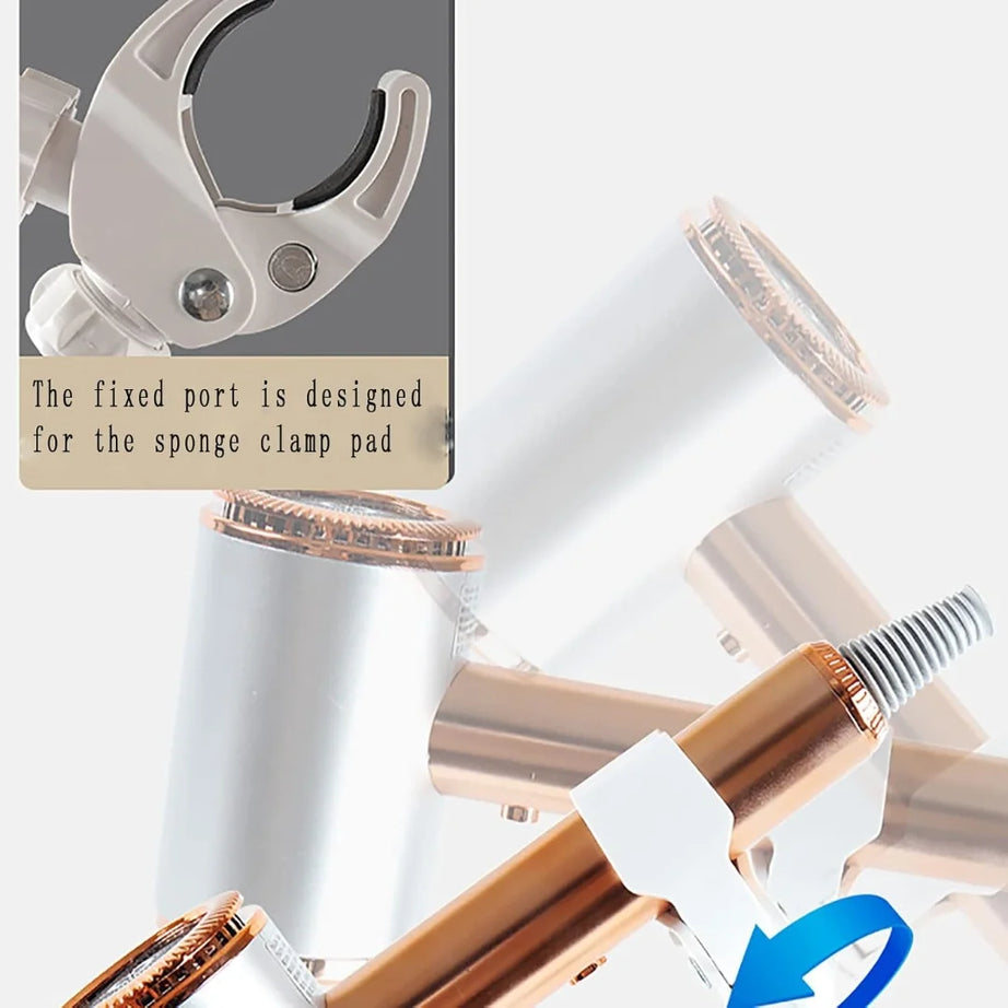 Dog Hair Dryer Stand – Hands-Free 360° Rotating Holder with Adjustable Height for Pet Grooming