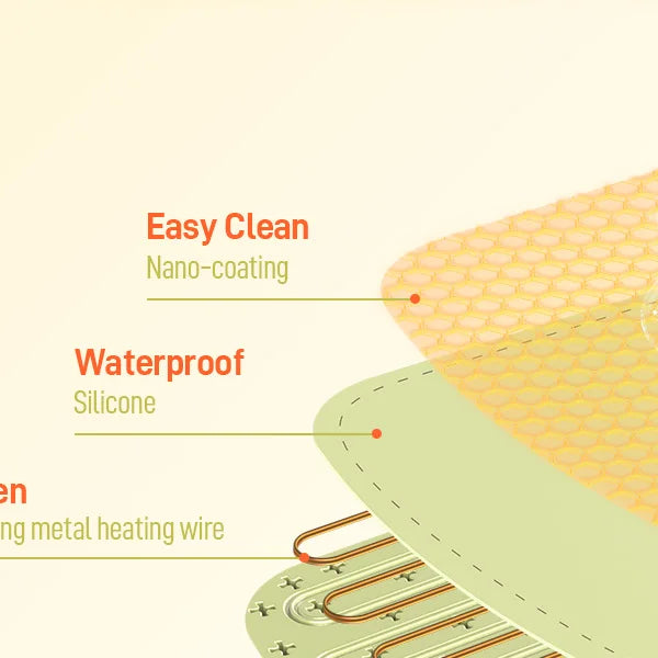 Foodie™ Portable Electric Food Warming Tray – Smart Foldable Heating Plate with Adjustable 8-Level Temperature Control