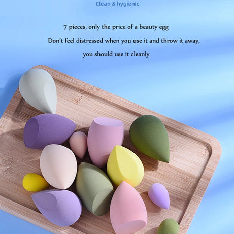 Makeup Sponge Set – 7 pcs Beauty Blending Puffs