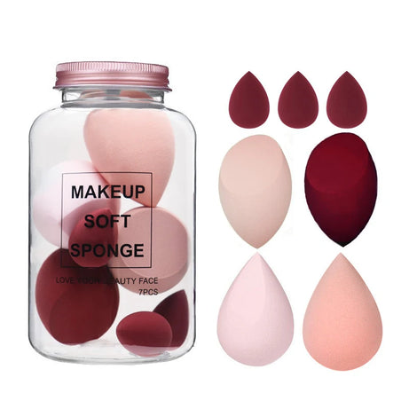 Makeup Sponge Set – 7 pcs Beauty Blending Puffs