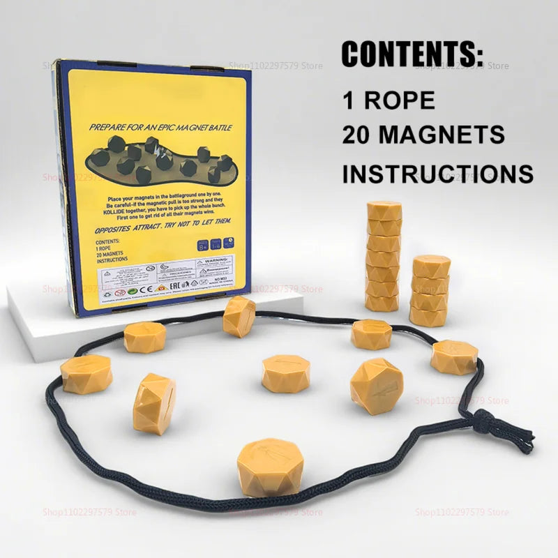 Box contents: 1 rope, 20 magnets, instructions