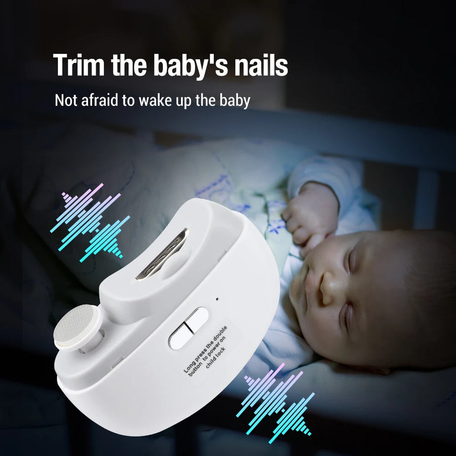 Rotatable Electric Nail Clipper – Baby & Adult