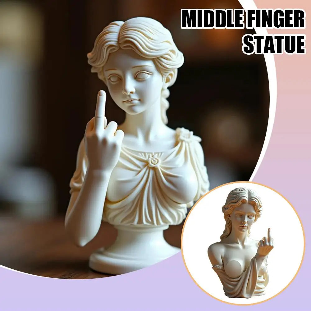 RebelGoddess statue — side angle