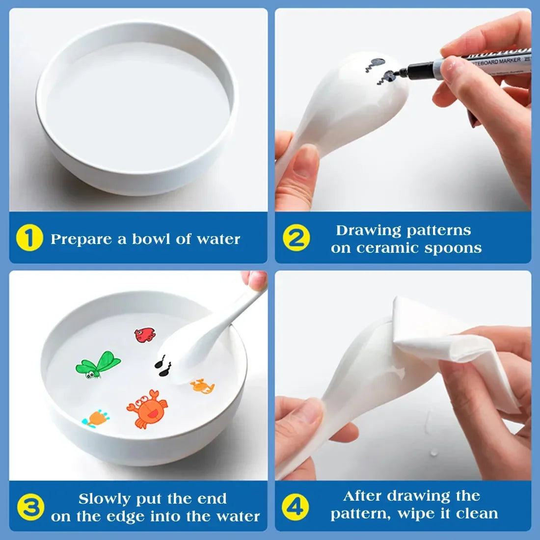 Colorful Water Floating Marker Pens