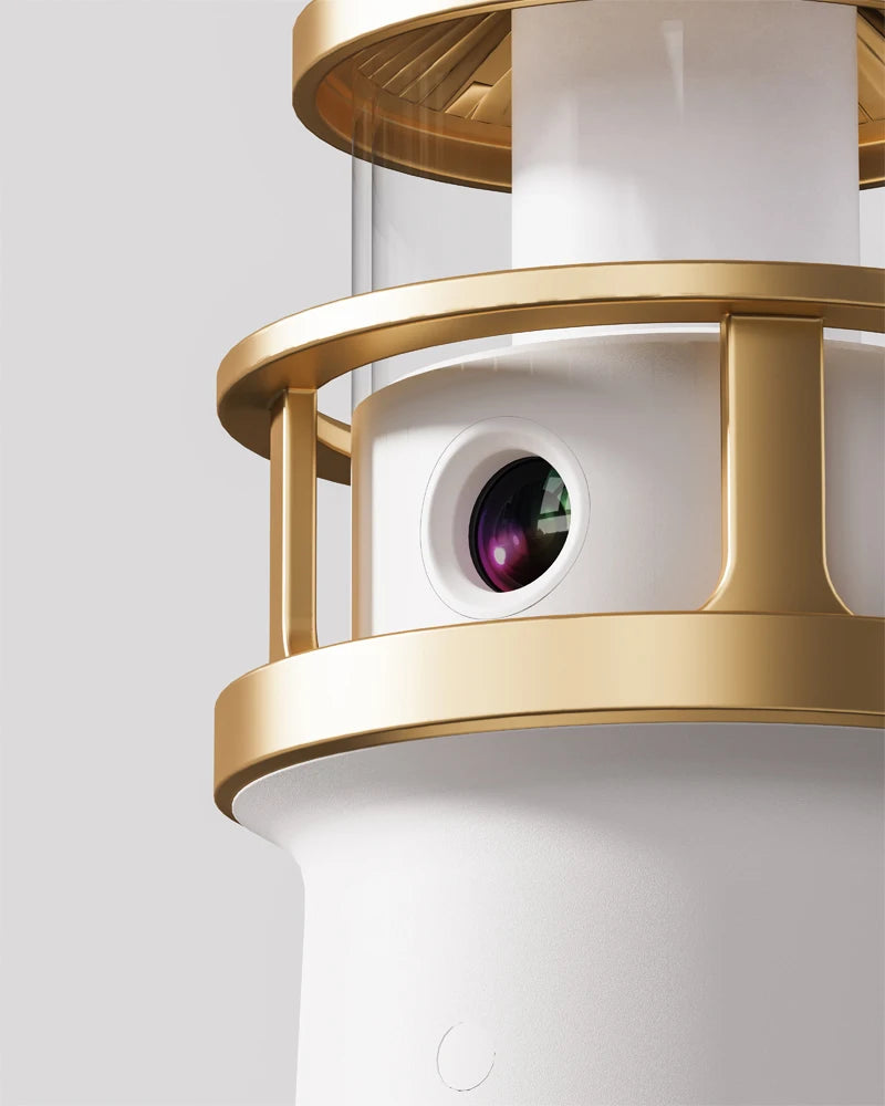 Moon & Lighthouse Projection Lamp – USB Rechargeable Night Light with Remote & Motion Sensor