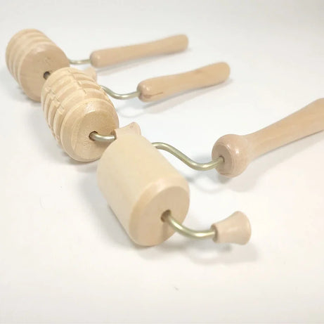 Wooden Face handheld device Set – Gua Sha-style Tool