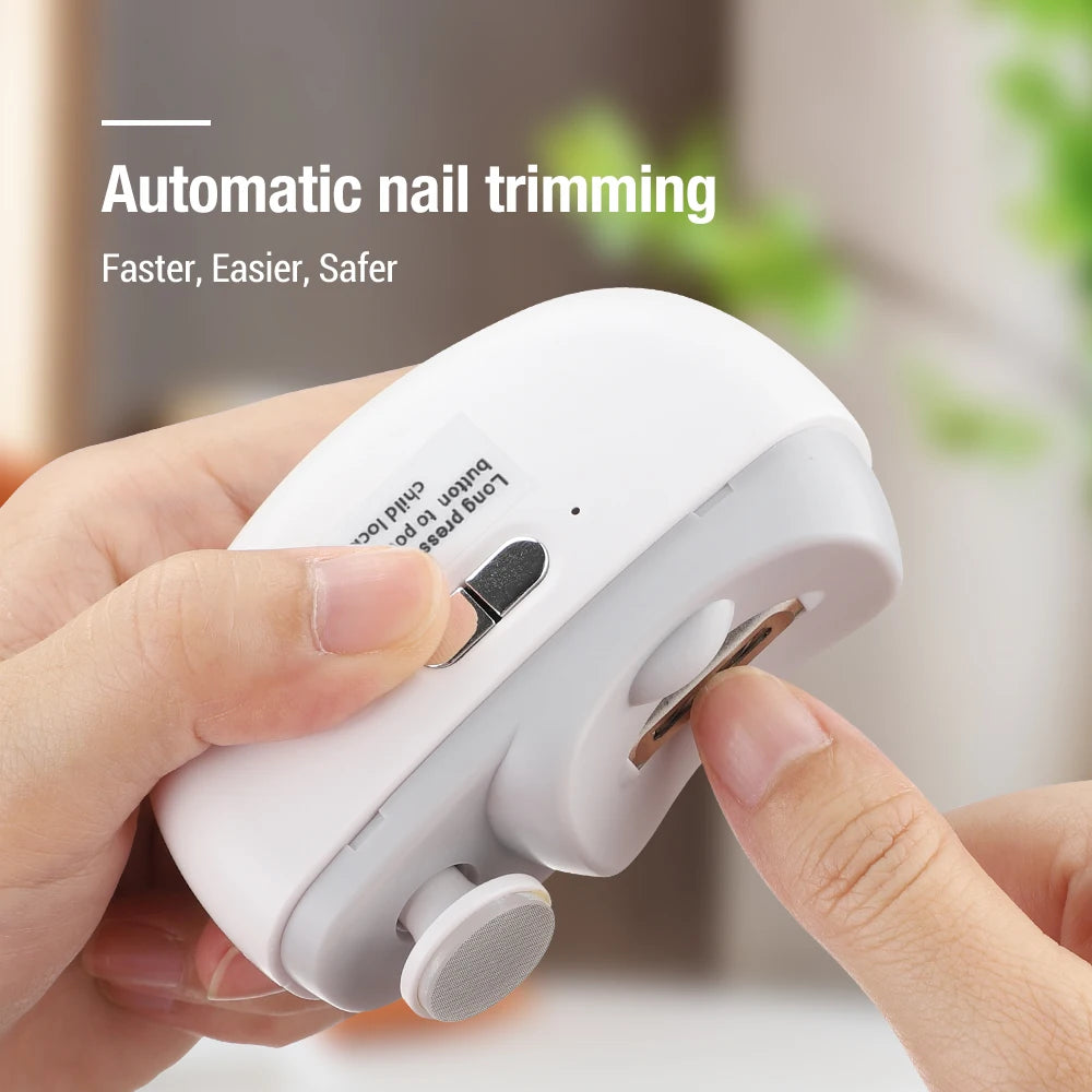 Rotatable Electric Nail Clipper – Baby & Adult