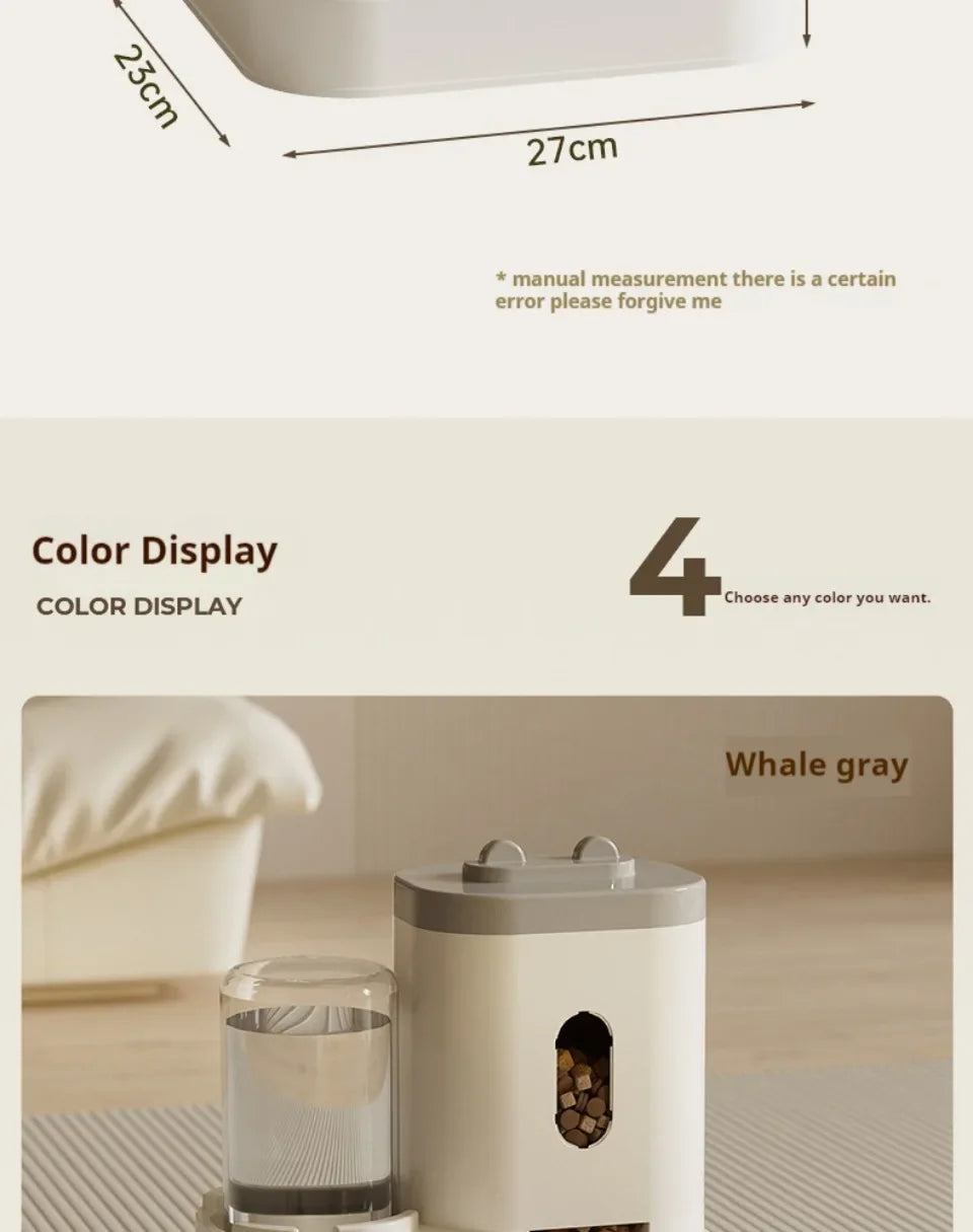 Automatic Pet Feeder with Water Dispenser