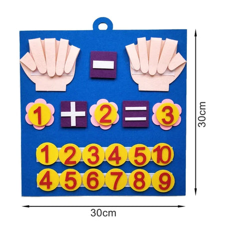 Montessori Felt Finger Numbers – Early Math Learning Toy
