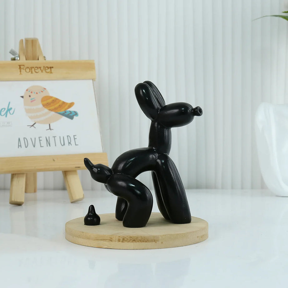 BalloonDog Resin Sculpture – Fun Modern Cartoon Decor