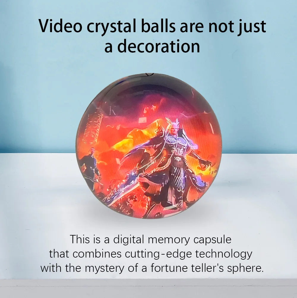 Enchanting 3D Crystal Ball Video Display Gift Edition