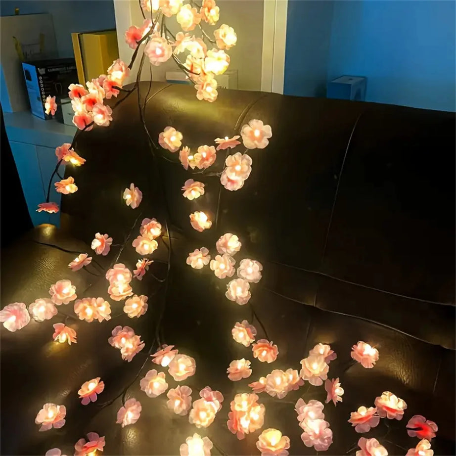 Blooming Cherry LED Branch Lights (USB, 8 Modes)