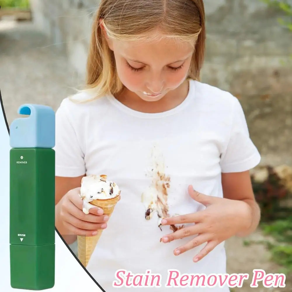 12ML Instant White Clothes Cleaner – Waterless Stain Removal Pen with Dual Heads for Oil, Grease, Sweat & Food Stains