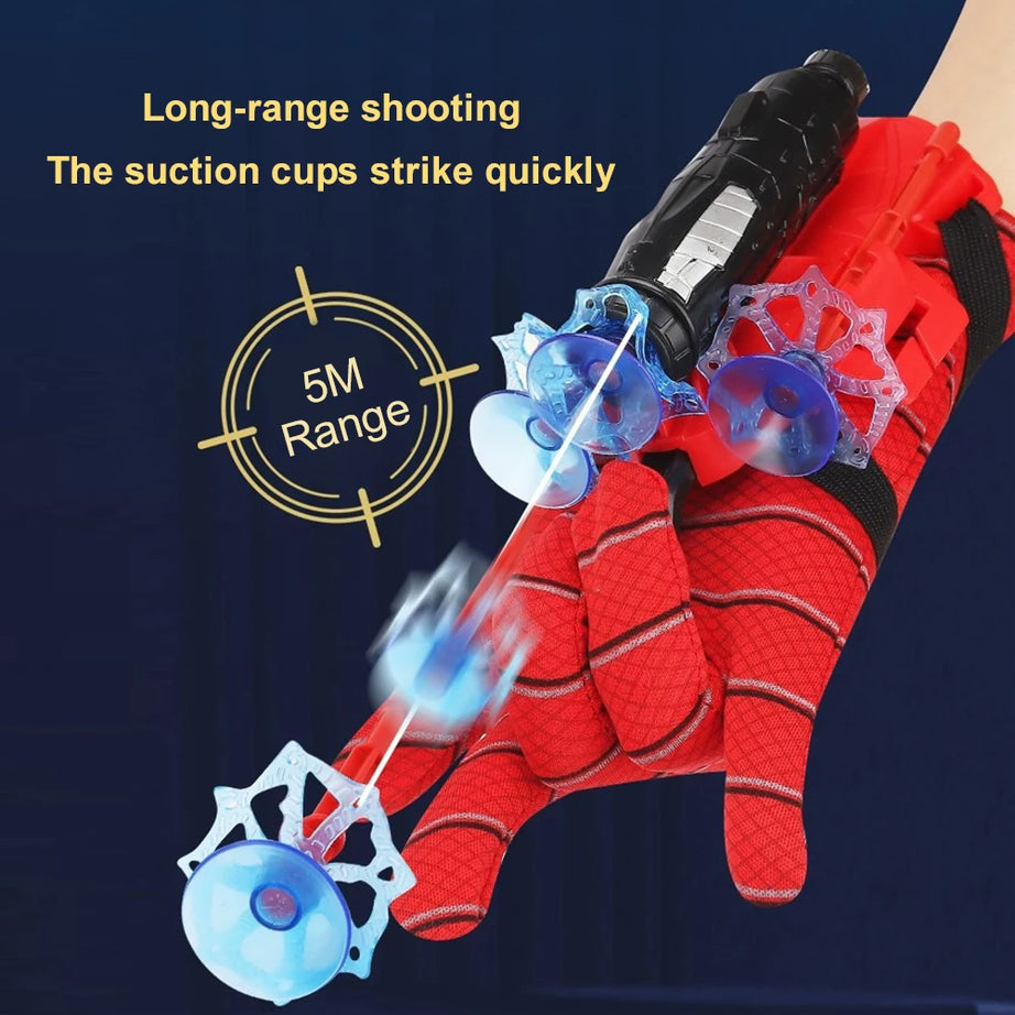Spider Web Launcher Glove Set – Kids Cosplay Toy