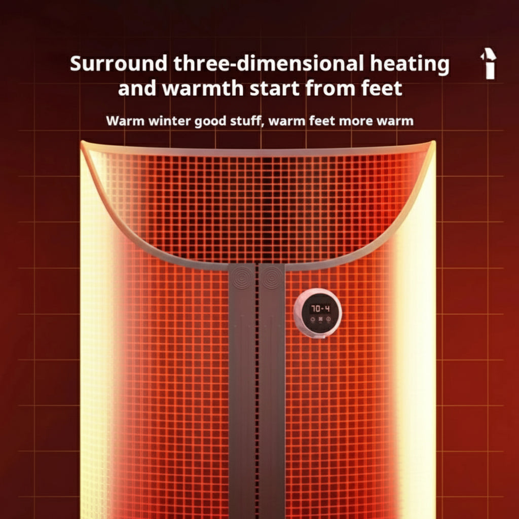 L-Corner™ Electric Foot Heating Pad – Solid Color Winter Warmer for Office Desk, Bedroom, Living Room & Home Comfort