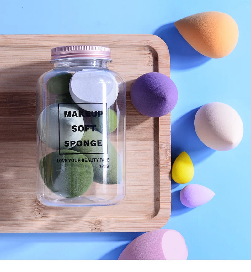 Makeup Sponge Set – 7 pcs Beauty Blending Puffs