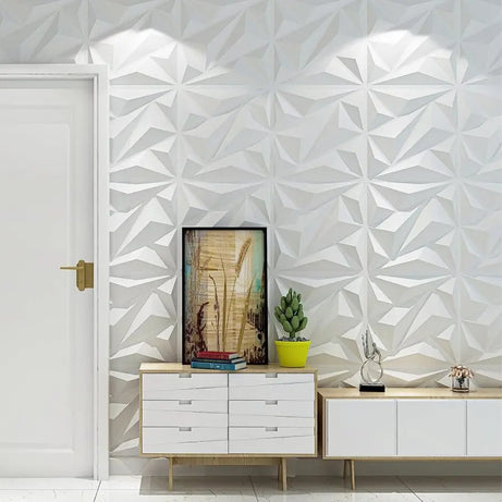 12Pcs Modern 3D Textured Wall Panels (30x30cm)