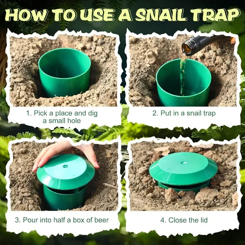 EcoTrap Snail & Slug Catcher – Reusable Garden Pest Bait Station