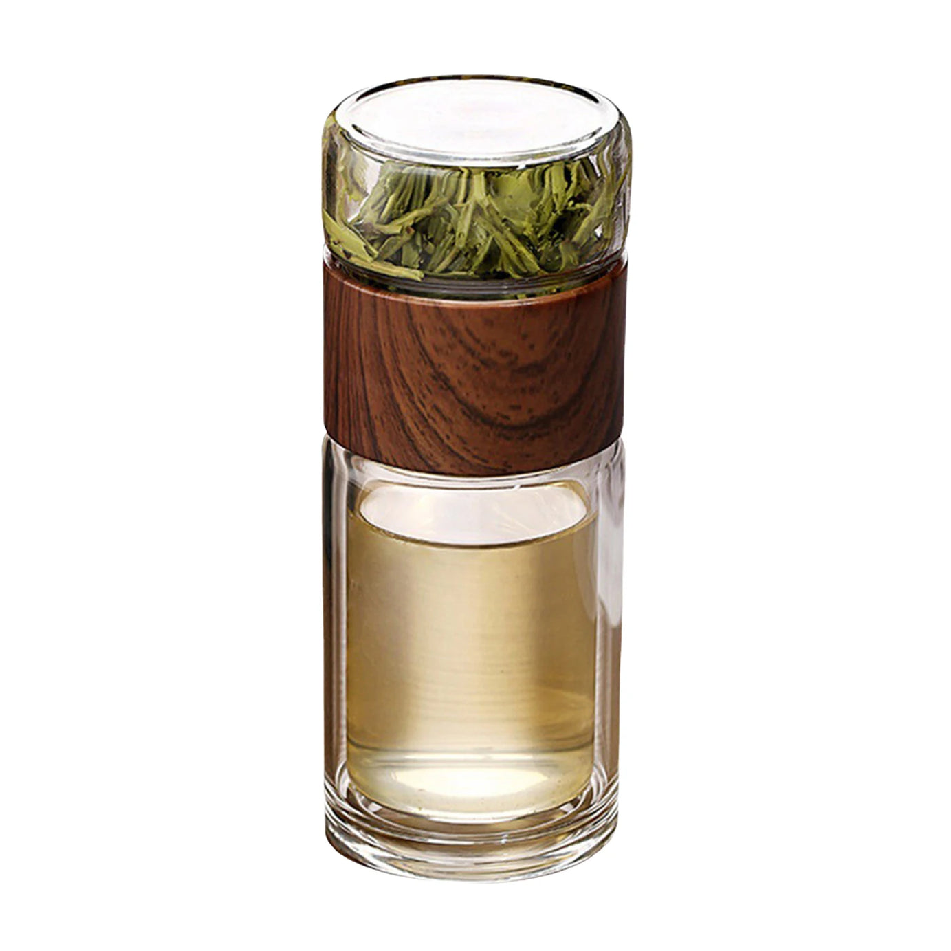 Glass Tea Infuser Bottle – Double Wall Portable Tumbler
