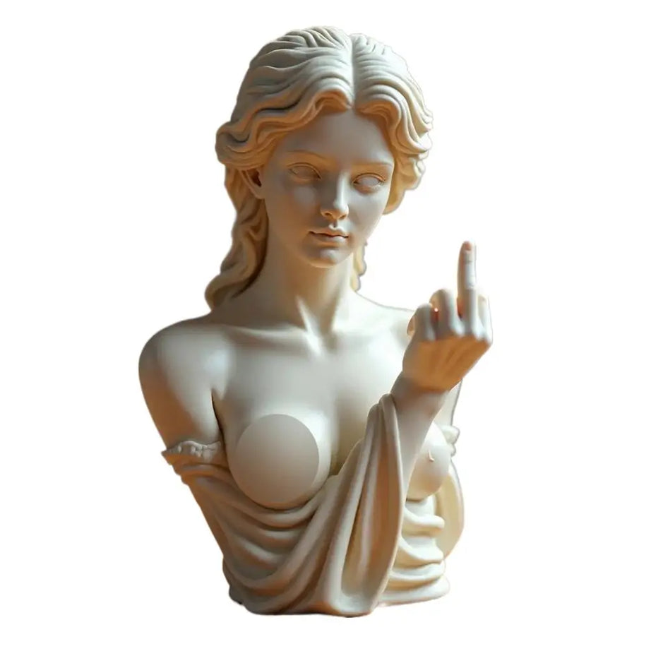 RebelGoddess Statue – Funny Resin Ornament with Unique Design