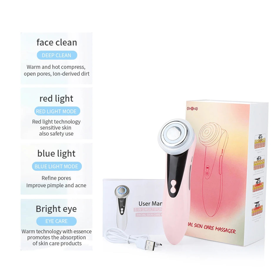 7-in-1 Face handheld device – Multi-Head Skincare Tool