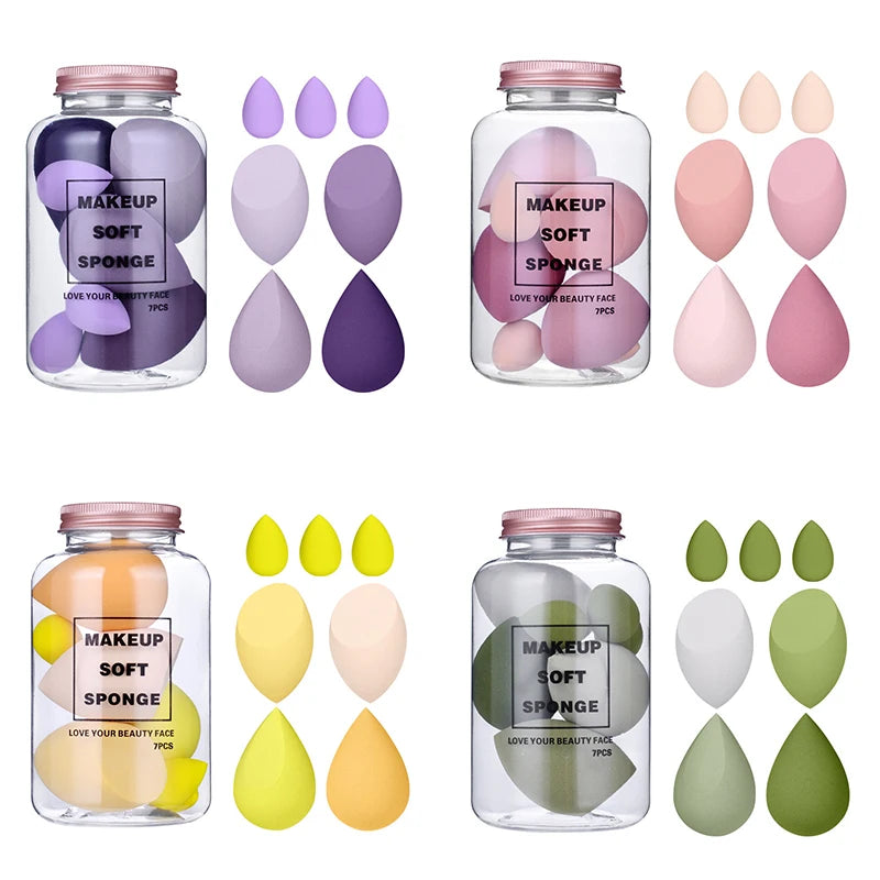 Makeup Sponge Set – 7 pcs Beauty Blending Puffs