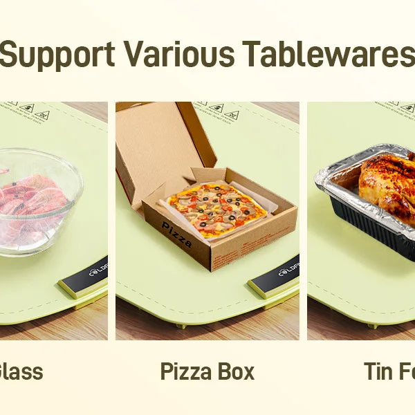 Foodie™ Portable Electric Food Warming Tray – Smart Foldable Heating Plate with Adjustable 8-Level Temperature Control