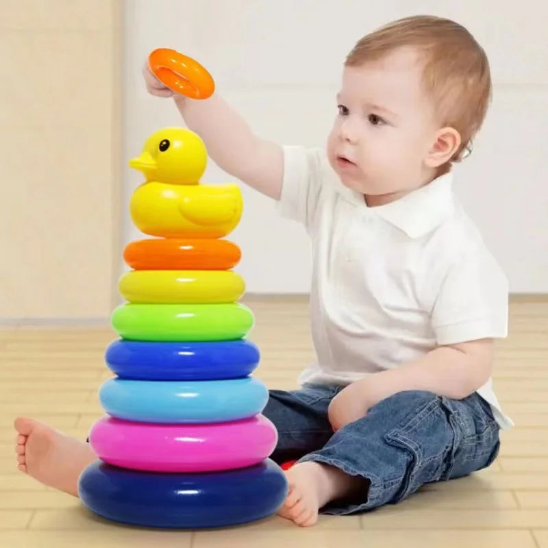 Rainbow Stacking Rings – Early Education Toy