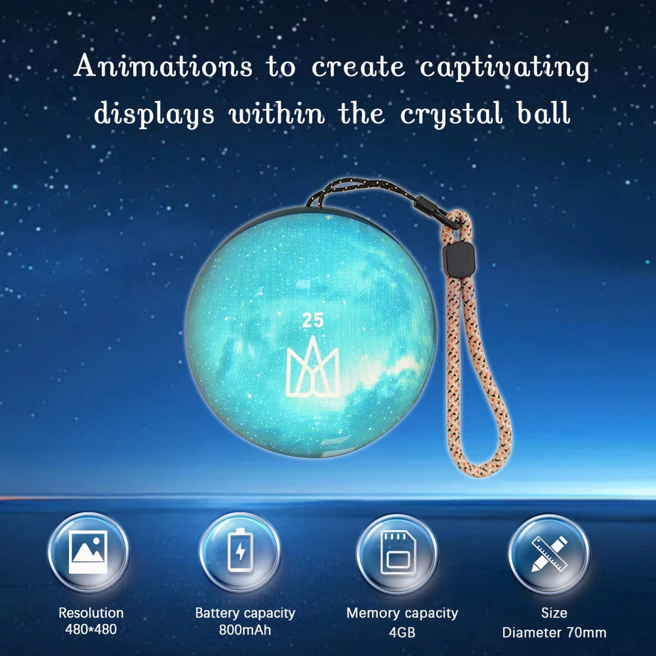Enchanting 3D Crystal Ball Video Display Gift Edition