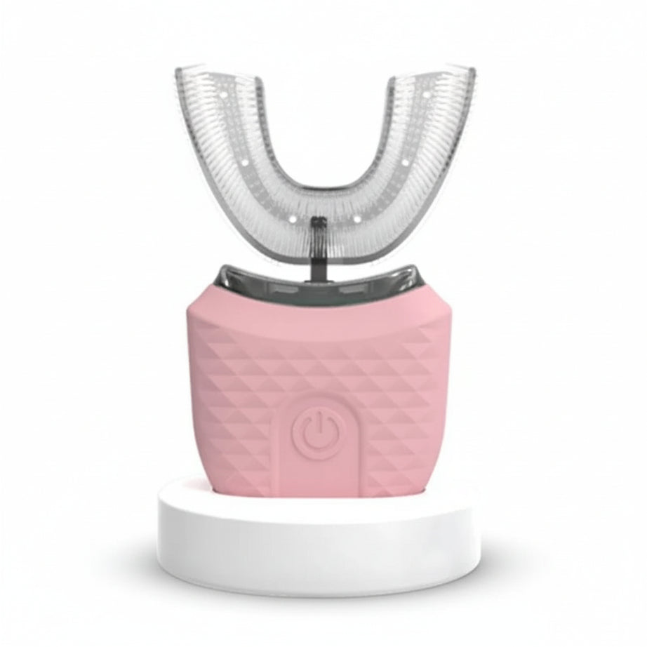 ToothLove™ 360° Ultrasonic U-Shaped Wireless Toothbrush – Automatic Silicone Whitening Brush Kit