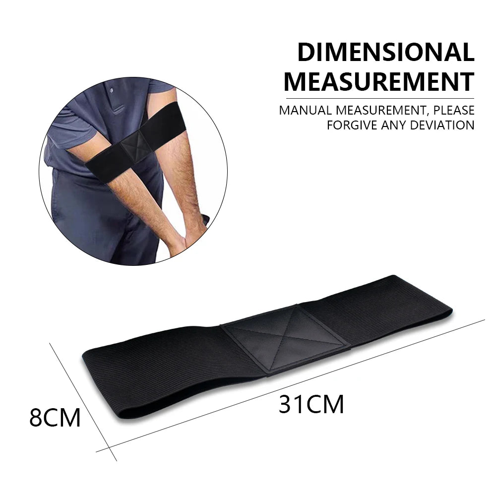 Elastic golf arm band — close detail