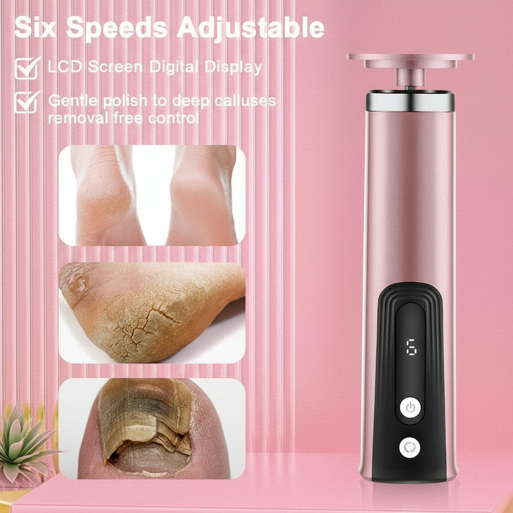 Beauty™ Electric Foot File – High-Power Callus Remover for Smooth Heels, Cracked Skin Treatment & Full Pedicure Care Se