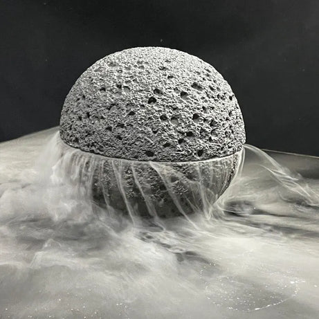 LavaStone Planet Bowl – Black Quartz Dessert & Cuisine Dish