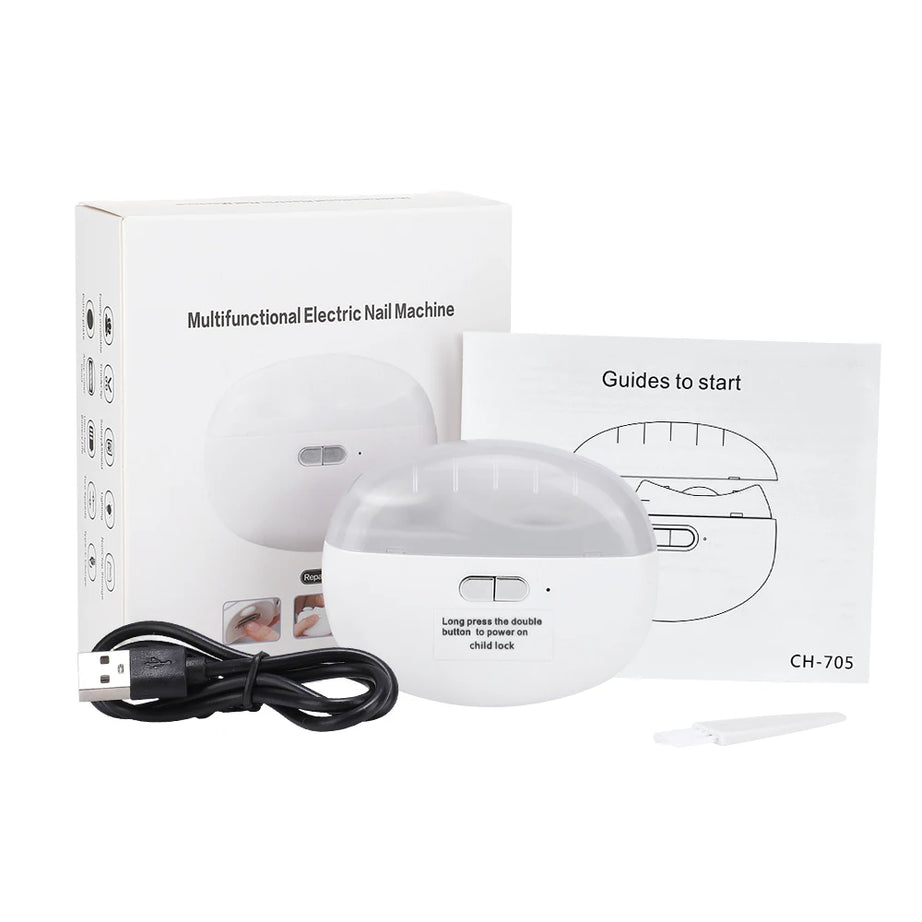 Rotatable Electric Nail Clipper – Baby & Adult