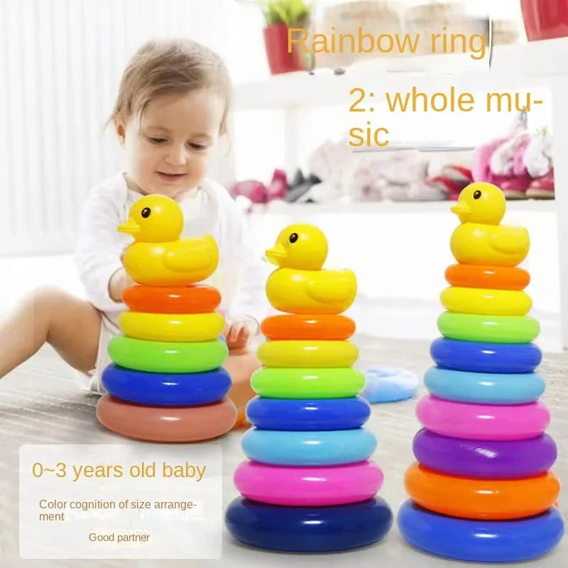 Rainbow Stacking Rings – Early Education Toy