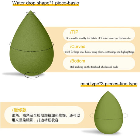 Makeup Sponge Set – 7 pcs Beauty Blending Puffs